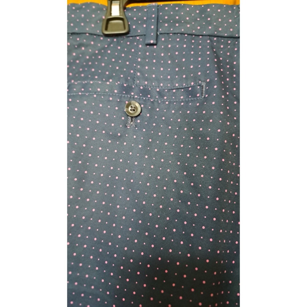Walter Hagen Men's Golf Shorts Blue Pink Polka Dot Size 32 - Picture 4 of 10